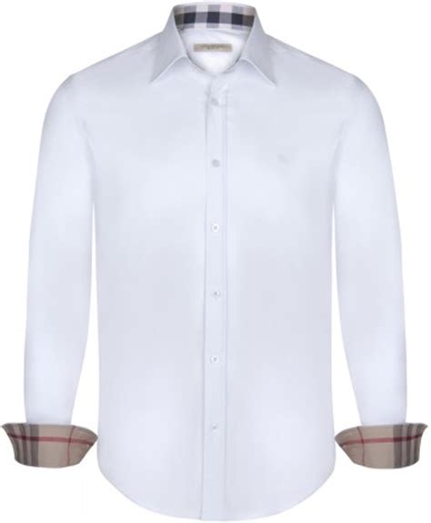 burberry men shirt white|burberry men's long sleeve shirt.